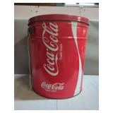 Coca-Cola Metal Storage Canister with Lid