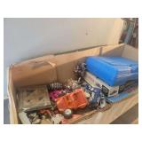 Box Assortment with Toys, Vinyl Records, and Model Kits
