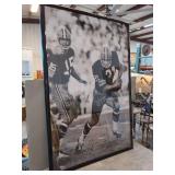 Framed Football Player Photograph
