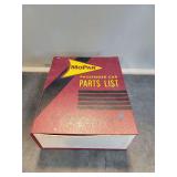 Mopar Passenger Car Parts List with Mopar Evolution of a Trademark Drinking Glasses