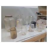 Glassware Grouping with Farberware Knife Block