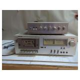 Teac CX-310 Stereo Cassette Deck and Archer Surround Sound Amplifier