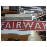 Fairway Metal Sign