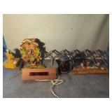 Carved Wood Figural Hook Rack