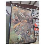 Framed Photo of Green Bay Packers Football Player