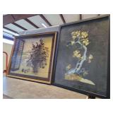 Framed Wall Art, Illinois Moulding Co., Copyright 1976, Pair