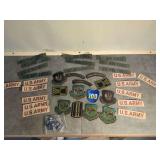 U.S. Army, U.S. Air Force, and Military Institute Patches