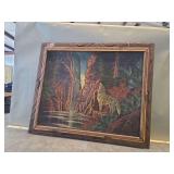 Framed Wolf Landscape Print