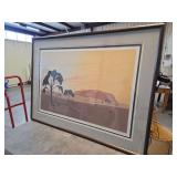 Framed Desert Landscape Art Print