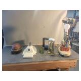 Taxidermied Shark Specimen and Assorted Decor