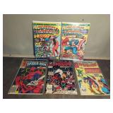 Marvel Comics: Spider-Man, Captain America, and The Falcon - 5 Comics