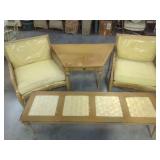 Occasional Table Set with Coffee Table and Two Chairs