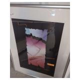Collection of Three Framed Abstract Mixed Media Artworks