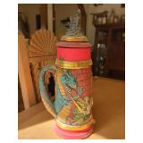 Fantasy Themed Ceramic Stein with Castle Lid