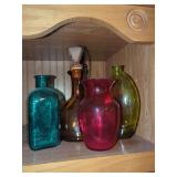 Collection of Four Decorative Glass Vessels