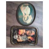 Two Coca-Cola Metal Serving Trays