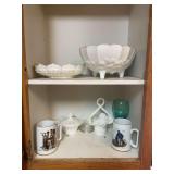 Glassware and Norman Rockwell Decorative Mugs