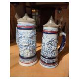 Pair of Ceramarte for Avon Ceramic Beer Steins
