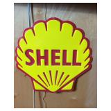 Shell Oil Company Embossed Metal Sign