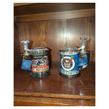 Pair of Harley-Davidson Franklin Mint Collector Tankards