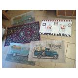 Five Decorative Floor Mats