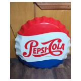 Pepsi-Cola Bottle Cap Sign