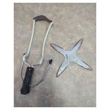 Wrist-Braced Slingshot and Four-Point Throwing Star