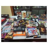 Large Collection of Assorted VHS Tapes, DVDs, and CDs