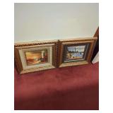 Pair of Lighthouse Themed Framed Prints