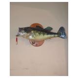 Largemouth Bass Taxidermy Mount with Valvoline Promotional Lure