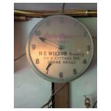 Two Advertising Wall Clocks: Auto-Owners Insurance and 5 Cent Beer
