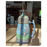 Ceramic Mallard Duck Themed Beer Stein with Figural Lid