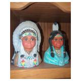 Pair of Byron Mold Ceramic Busts