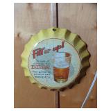Beer Themed Bottle Cap Wall Sign