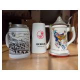 Two Decorative Beer Steins