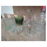 Glassware Collection Including Pyrex and Decanter