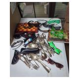 Eyewear, Silver-Plated Flatware, and Game Set Collection