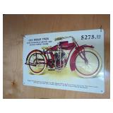 1916 Indian Twin Motorcycle Metal Sign