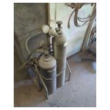 Oxy-Acetylene Welding Cart with Cylinders and Regulators