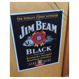 Jim Beam Black Bourbon Whiskey Metal Sign