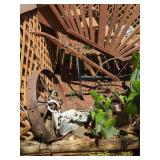 Implement and Farm Decor Assemblage