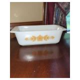 Pyrex Butterfly Gold Pattern Loaf Pan