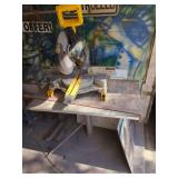 DeWalt Compound Miter Saw on Metal Workstation