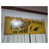 Painted Wooden Sign The Good Stuffs In Here