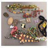 Costume Jewelry Grouping Including Necklaces and Earrings