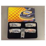NASCAR Themed Folding Knife and Keychain Set