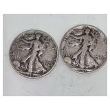 United States Walking Liberty Half Dollars, 1941-D and 1943