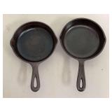 Pair of Cast Iron Skillets Size 3