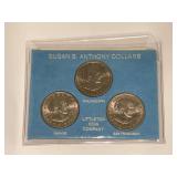 1979 Susan B. Anthony Dollar Three-Mint Set