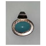 Sterling Silver and Turquoise Pendant